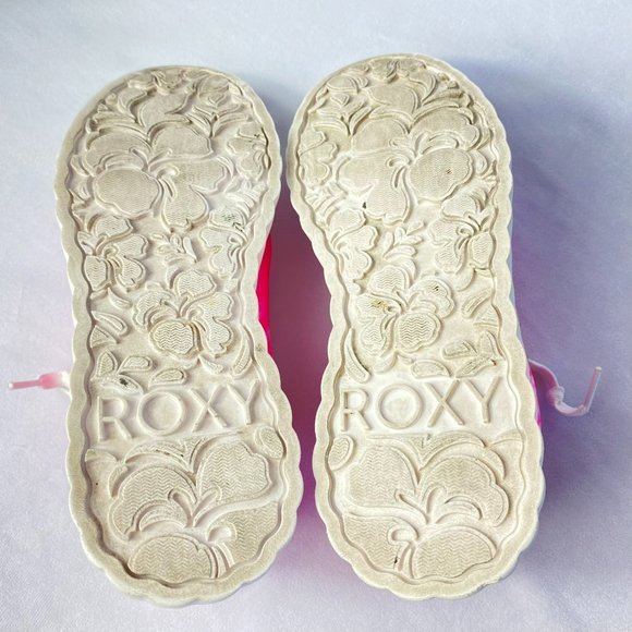 Roxy Sheilahh Women's Sneaker Pink Canvas Tie Dye Platform Sole Size 7 - Picture 8 of 9